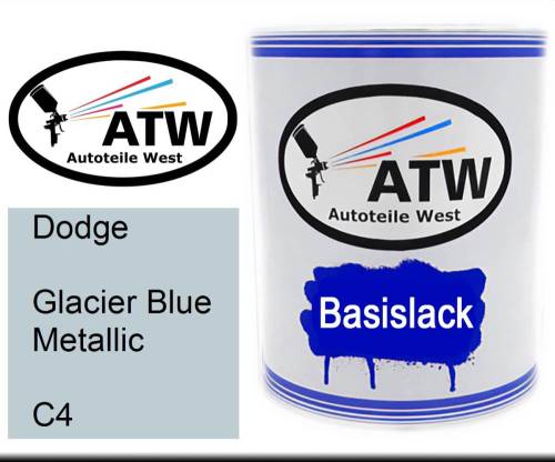 Dodge, Glacier Blue Metallic, C4: 1L Lackdose, von ATW Autoteile West.